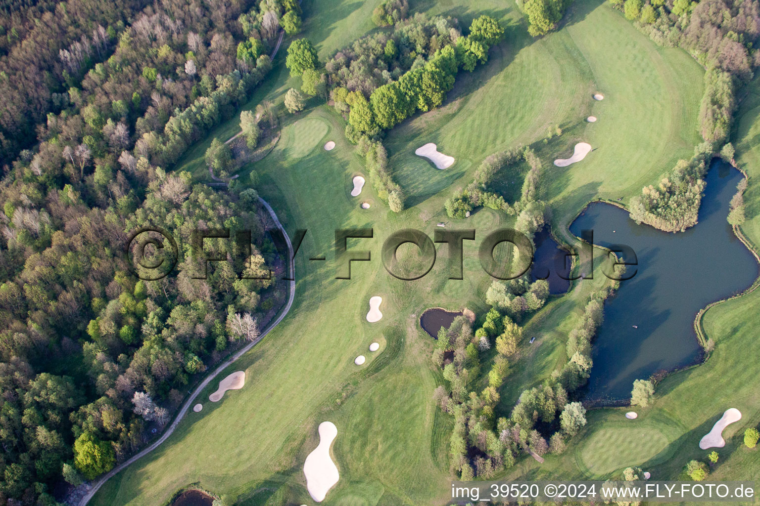 Golf Club Soufflenheim Baden-Baden in Soufflenheim in the state Bas-Rhin, France out of the air