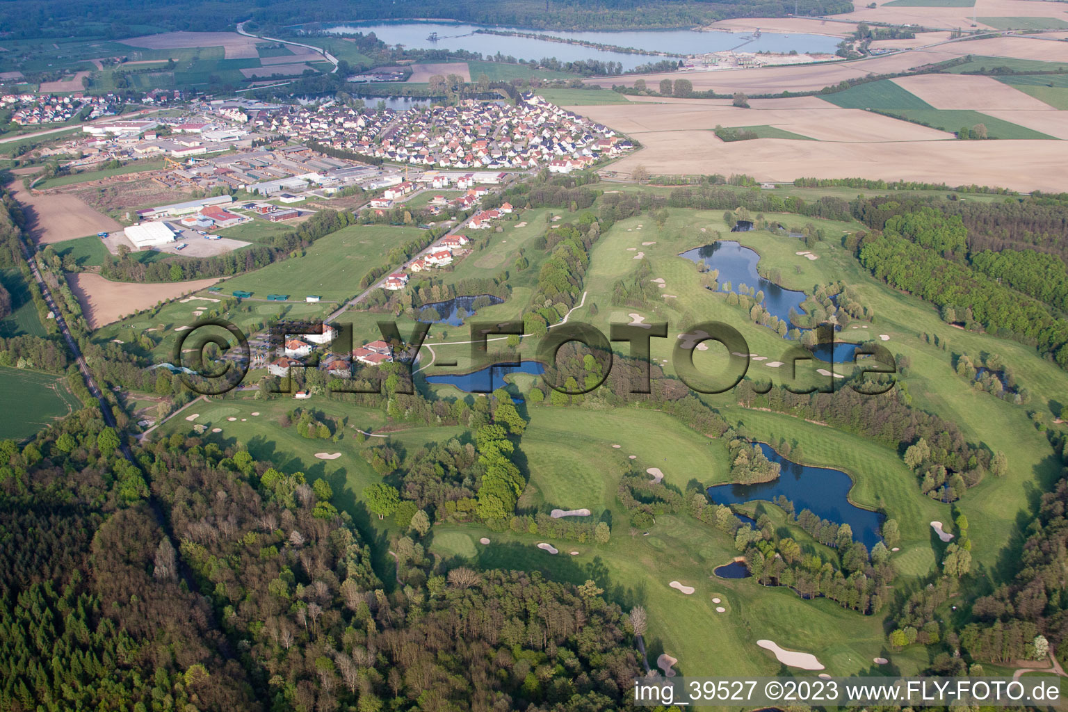 Drone image of Golf club Soufflenheim Baden-Baden in Soufflenheim in the state Bas-Rhin, France