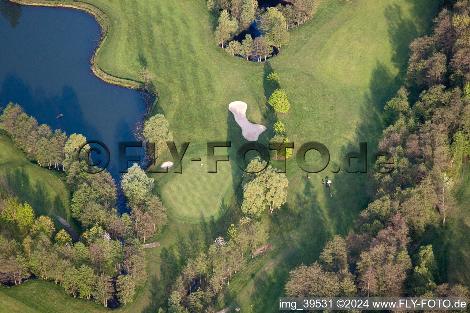 Aerial view of Golf Club Soufflenheim Baden-Baden in Soufflenheim in the state Bas-Rhin, France