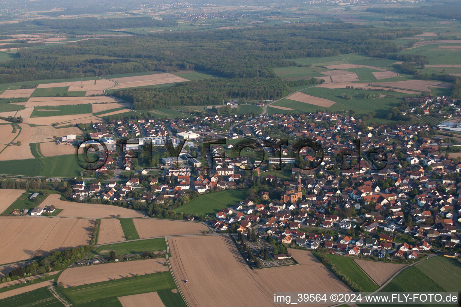 District Rheinbischofsheim in Rheinau in the state Baden-Wuerttemberg, Germany