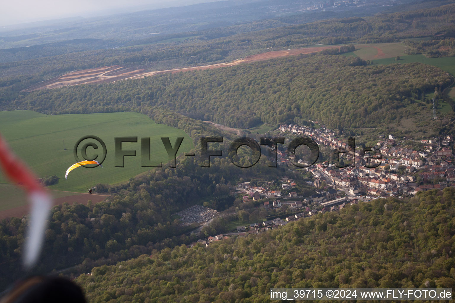 Strong thermals towards Luxembourg in Ottange in the state Moselle, France