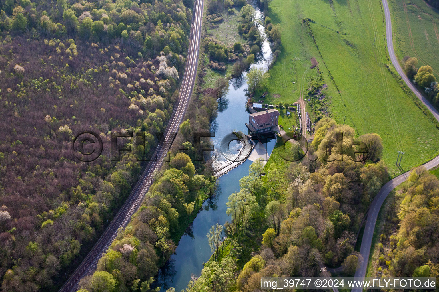 Watermill on the Chiers in Villette in the state Meurthe et Moselle, France