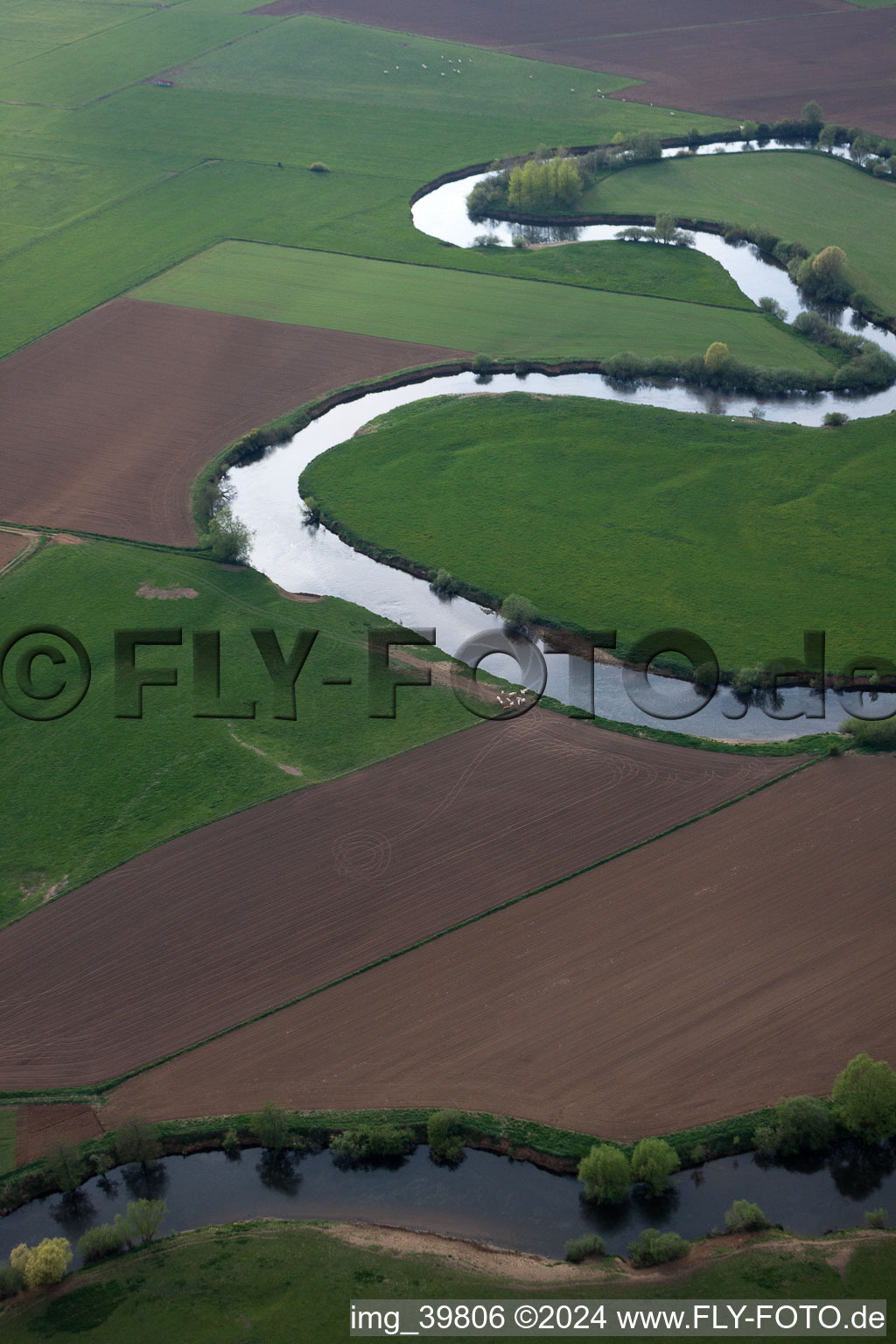 Carignan in the state Ardennes, France out of the air