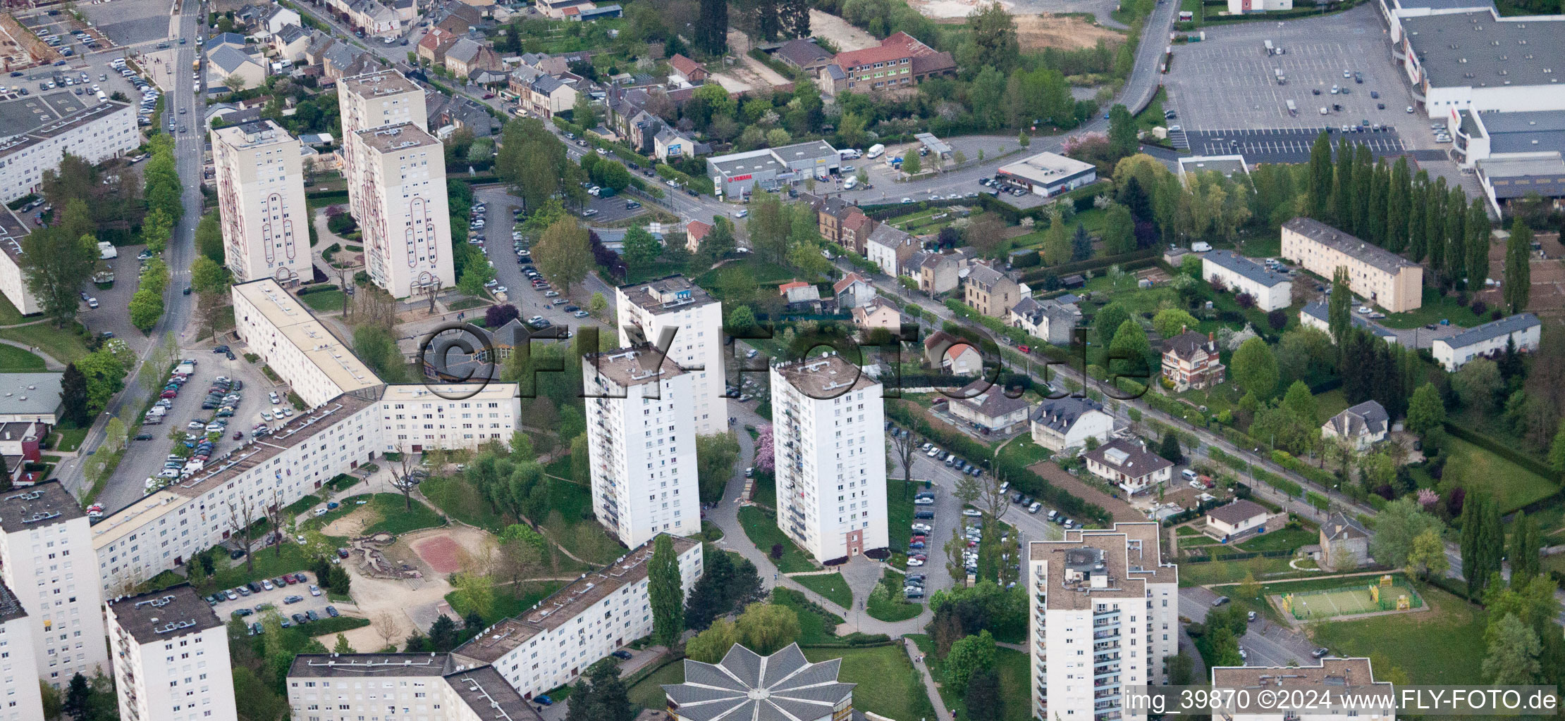 High-rise ensemble near the Avenue du Muguet in Charleville-MeziA?res in Alsace-Champagne-Ardenne-Lorraine, France