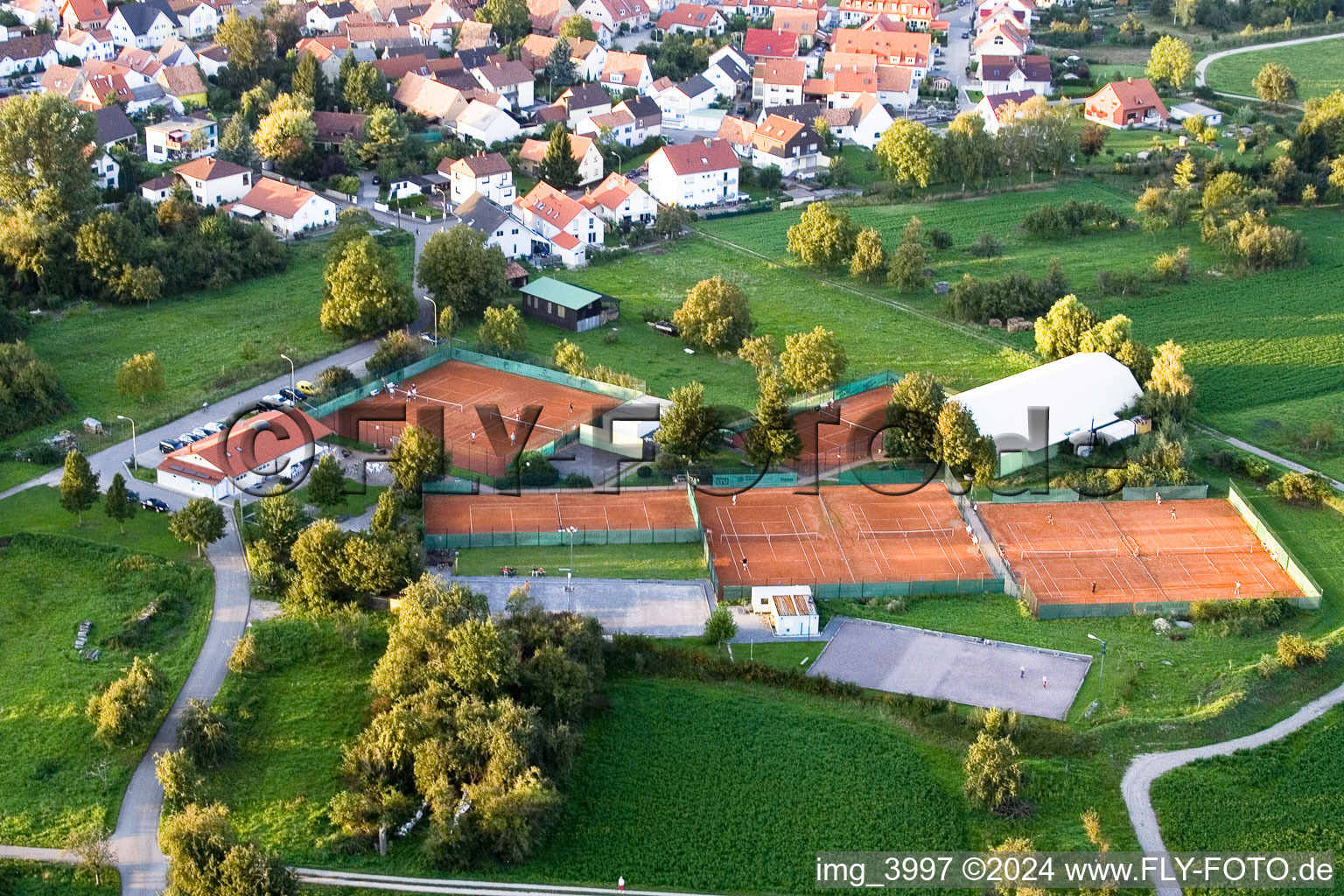 Tennisclub in the district Maximiliansau in Wörth am Rhein in the state Rhineland-Palatinate, Germany