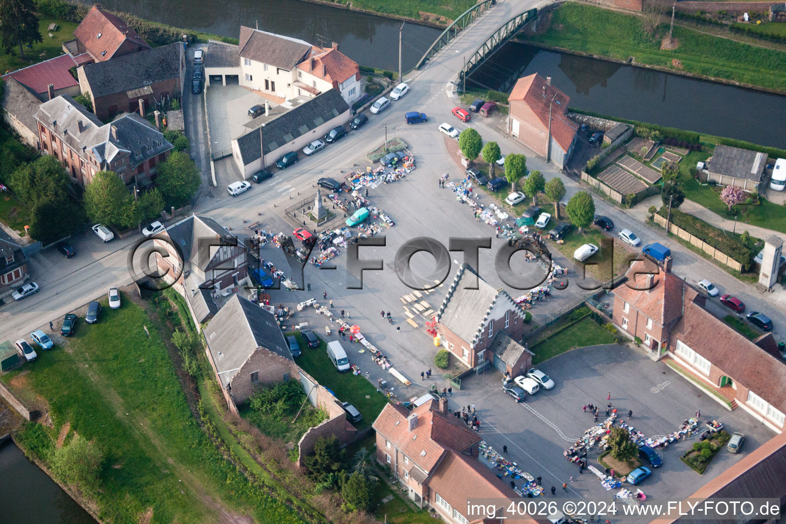 Vendhuile in the state Aisne, France out of the air