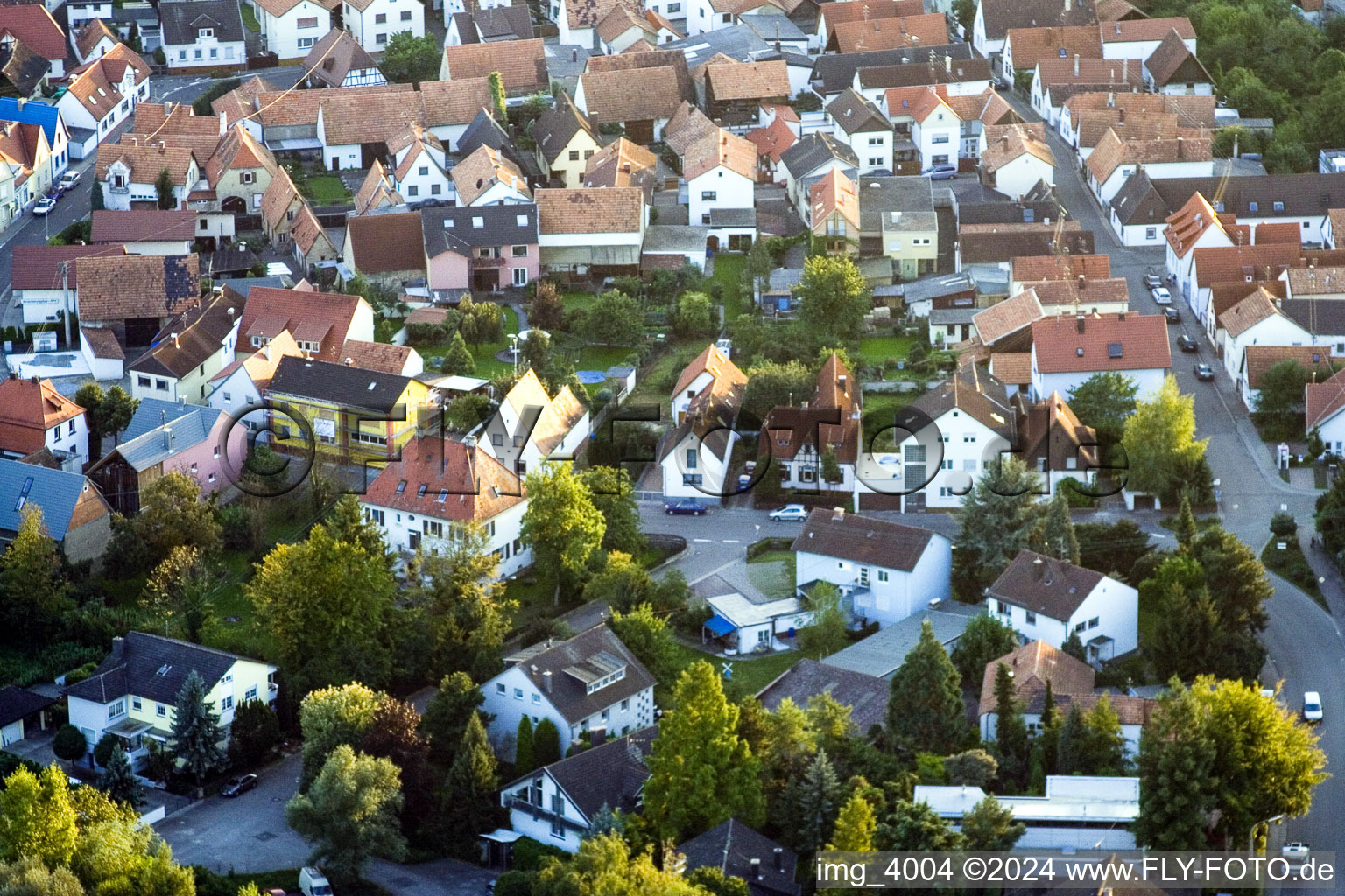 Aerial view of Tennisclub in the district Maximiliansau in Wörth am Rhein in the state Rhineland-Palatinate, Germany