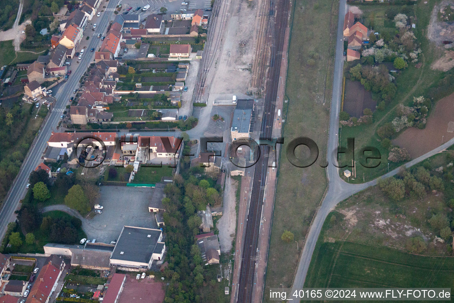 Aerial photograpy of Rinxent in the state Pas de Calais, France