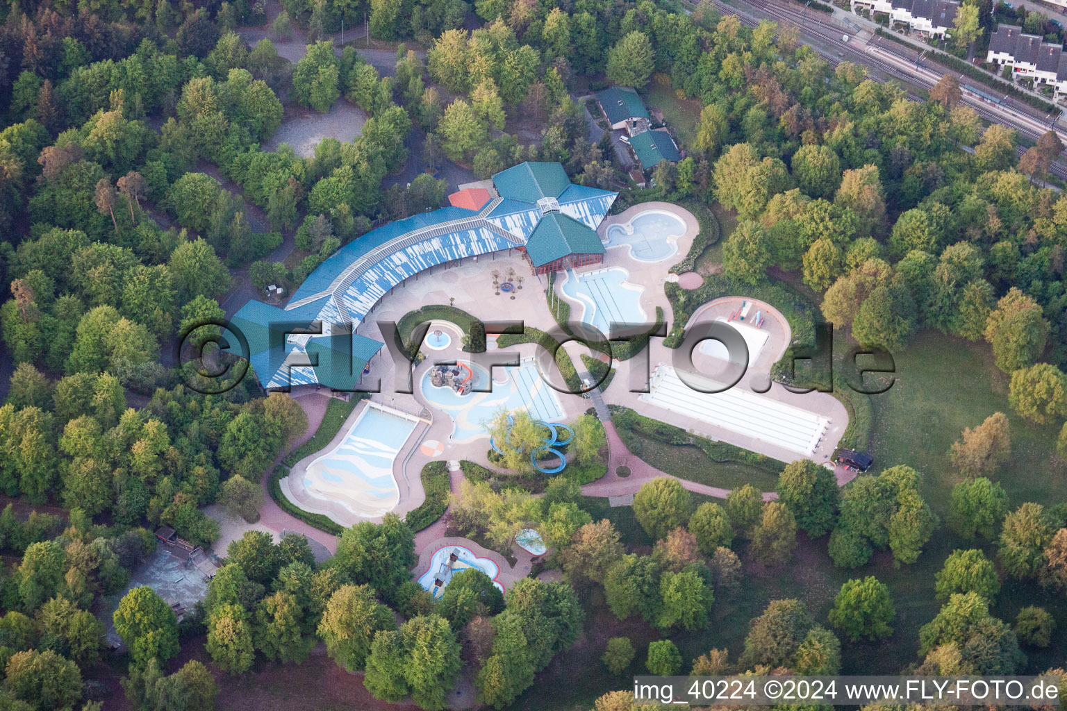 Aerial photograpy of Wörth am Rhein in the state Rhineland-Palatinate, Germany