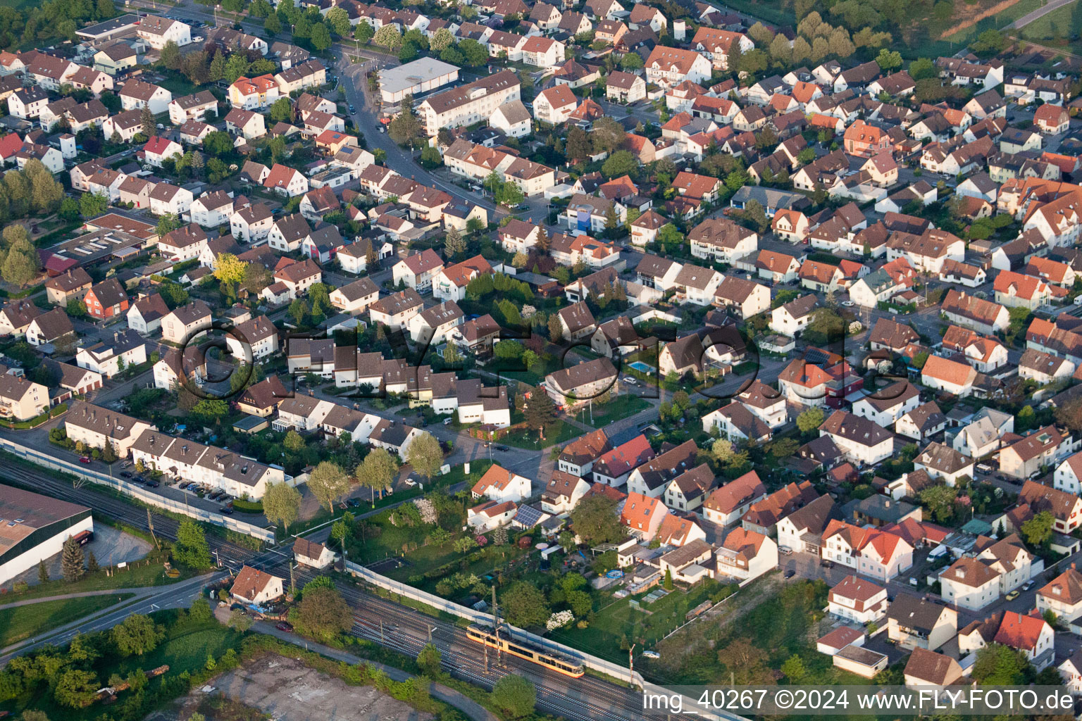 Rastatt Street in Durmersheim in the state Baden-Wuerttemberg, Germany