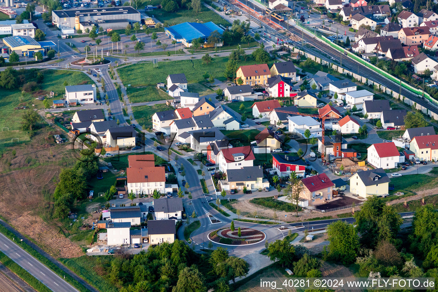 The district Schneidergarten in Bietigheim in the state Baden-Wurttemberg, Germany