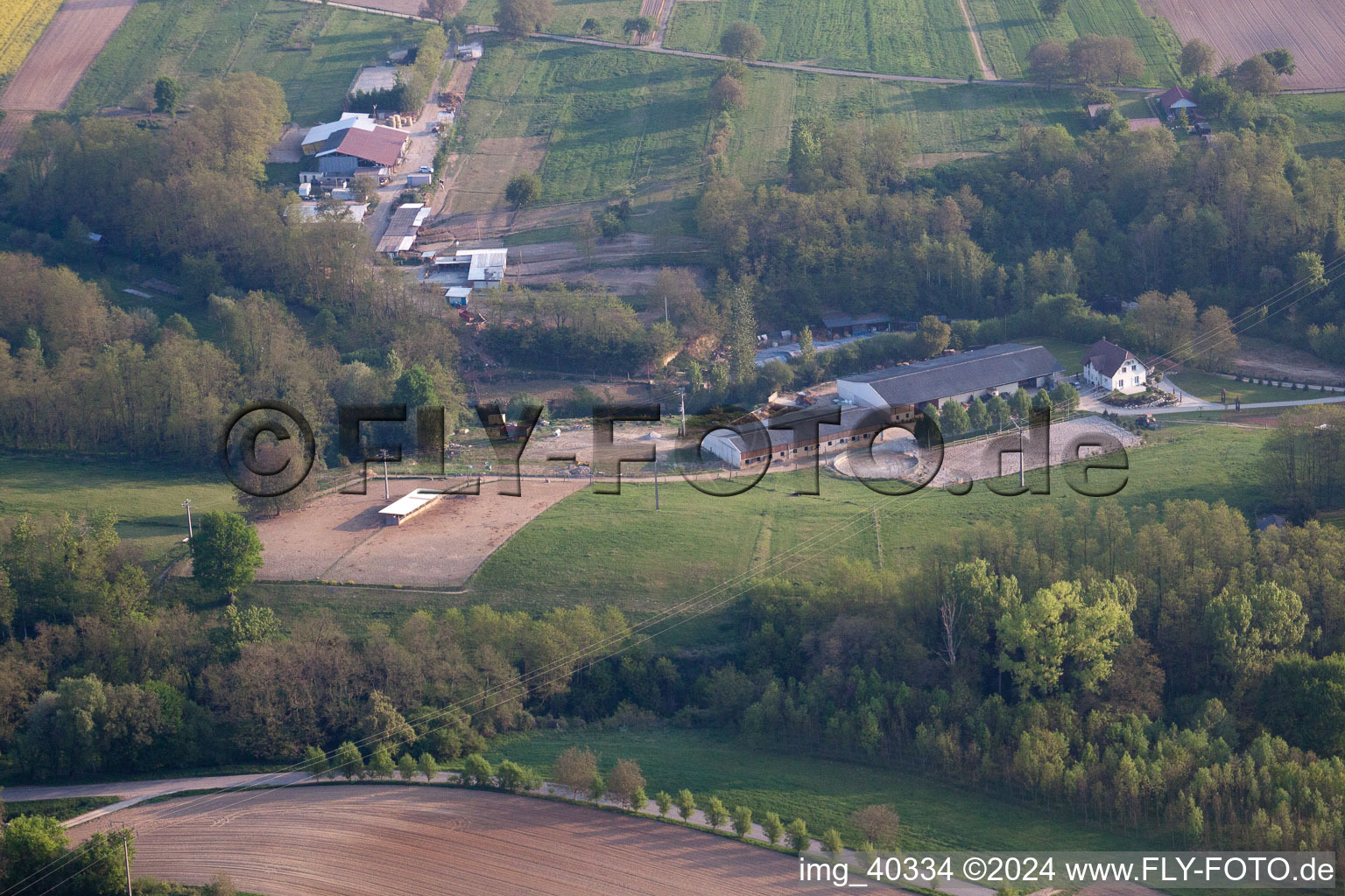 Aerial photograpy of Mothern in the state Bas-Rhin, France