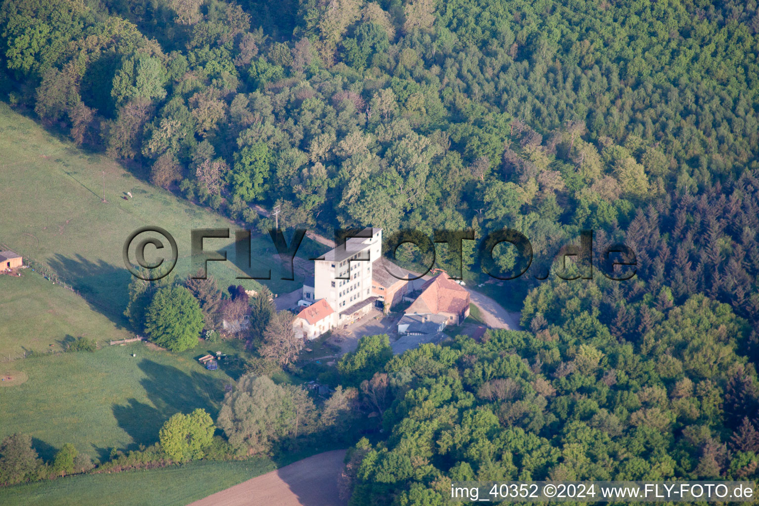 Kandel in the state Rhineland-Palatinate, Germany from above