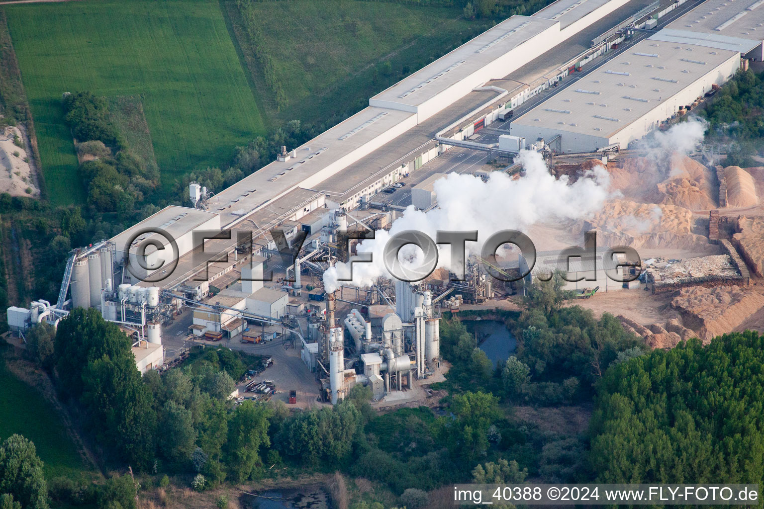 Aerial photograpy of Nolde Industrial Area in Germersheim in the state Rhineland-Palatinate, Germany