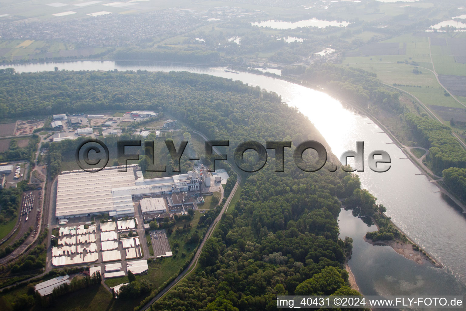 Industrial area Stockholmerstr in Speyer in the state Rhineland-Palatinate, Germany