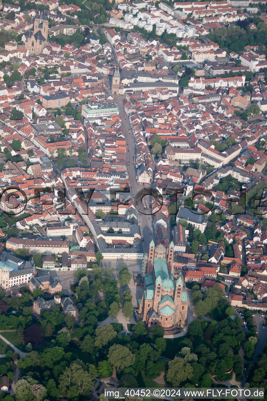 Speyer in the state Rhineland-Palatinate, Germany out of the air