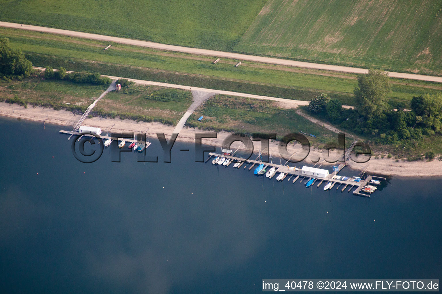 Otterstadt in the state Rhineland-Palatinate, Germany from the plane