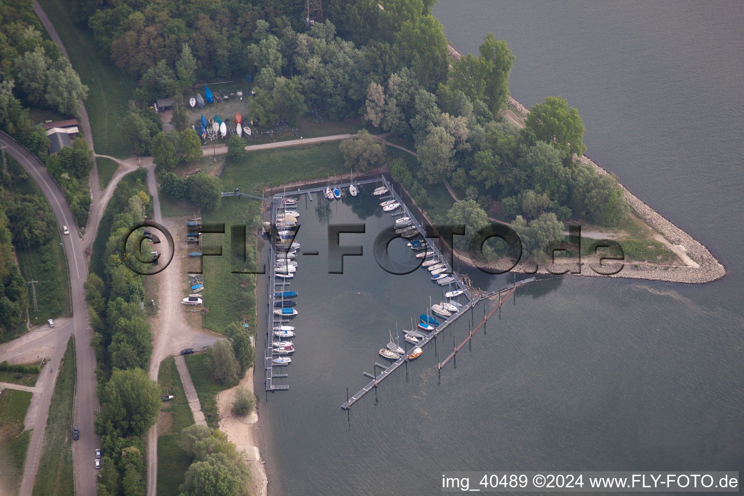 Yacht Club in Waldsee in the state Rhineland-Palatinate, Germany