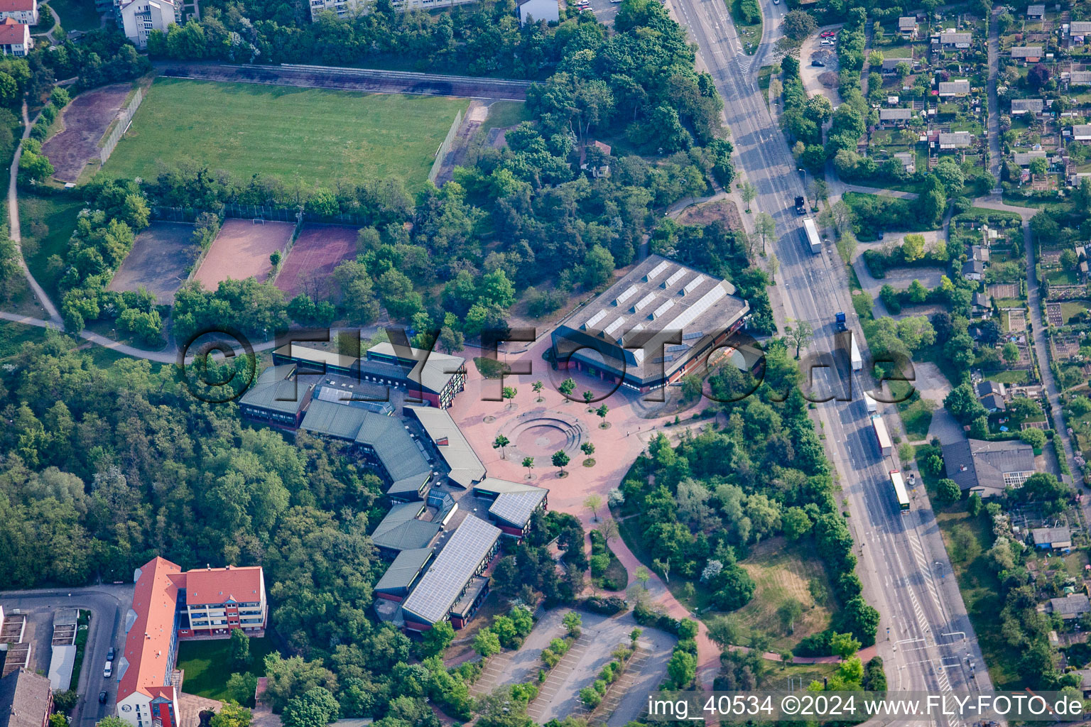 Konrad-Duden-Realschule in the district Rheinau in Mannheim in the state Baden-Wuerttemberg, Germany