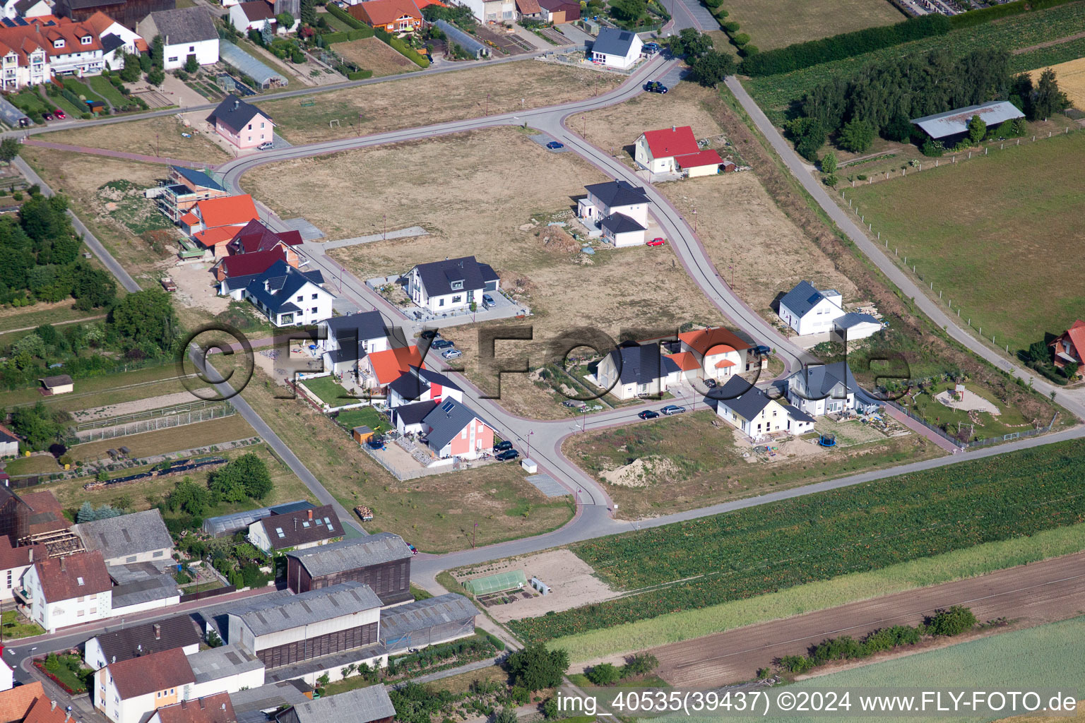 Hatzenbühl in the state Rhineland-Palatinate, Germany out of the air