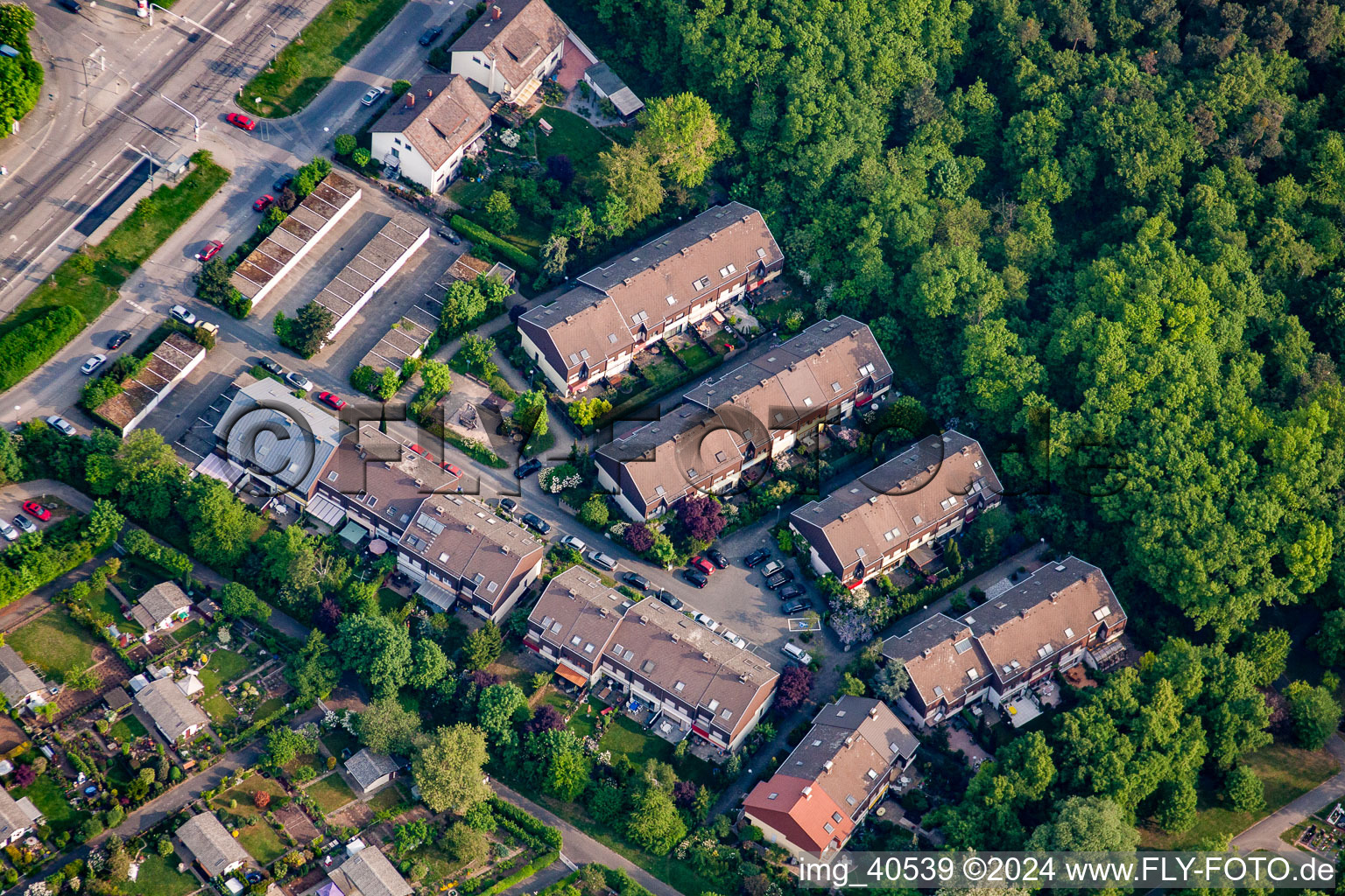 District Waldlichtung in the district Pfingstberg in Mannheim in the state Baden-Wurttemberg, Germany