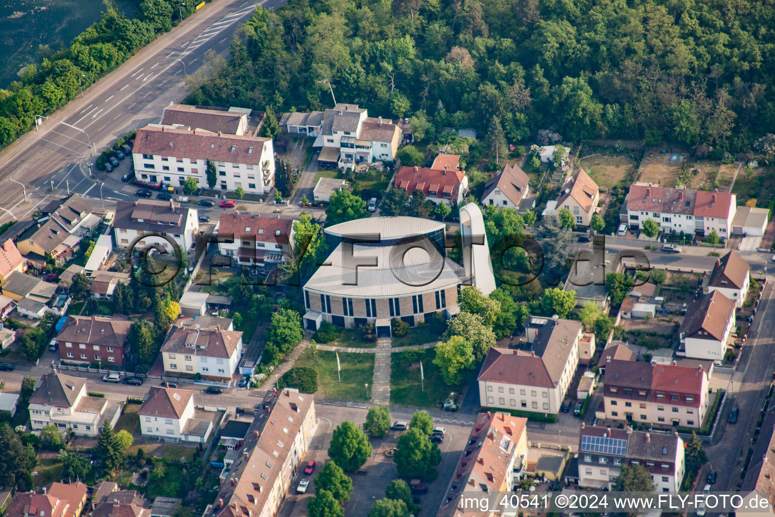 St. Theresa in the district Rheinau in Mannheim in the state Baden-Wuerttemberg, Germany