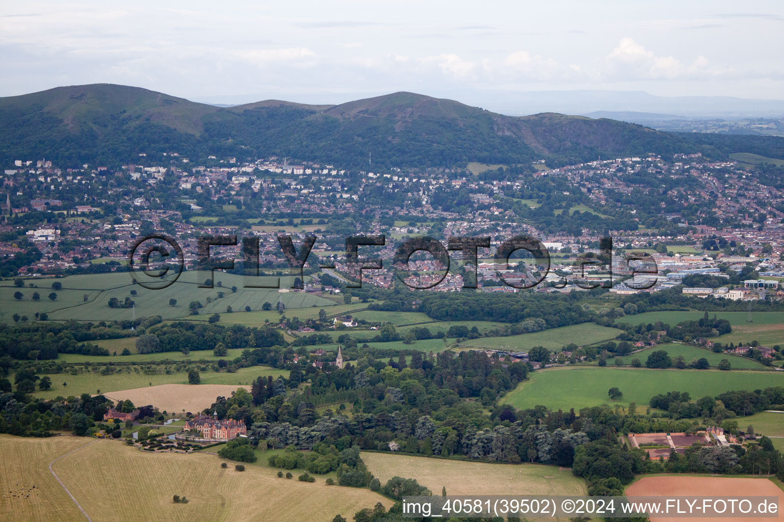 Madresfield in the state England, Great Britain