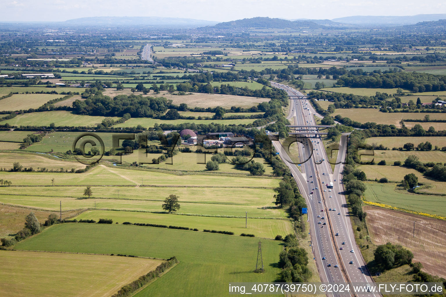 M5 near Claypits in Claypits in the state England, Great Britain