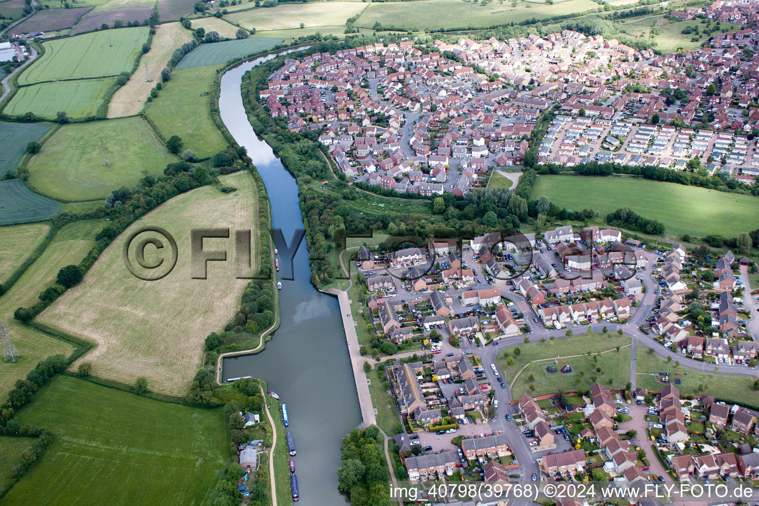 Gloucester-Sharpness Canal at Hardwicke in Hardwicke in the state England, Great Britain