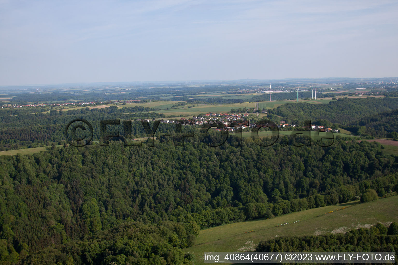 Vinningen in the state Rhineland-Palatinate, Germany out of the air