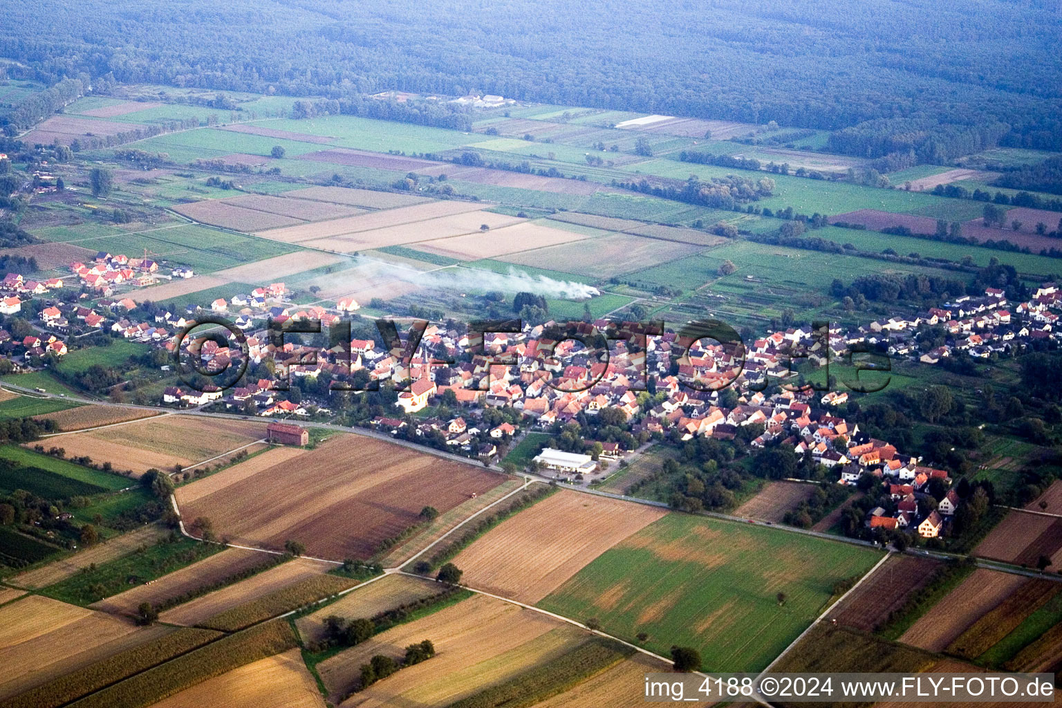 Kapsweyer in the state Rhineland-Palatinate, Germany from a drone