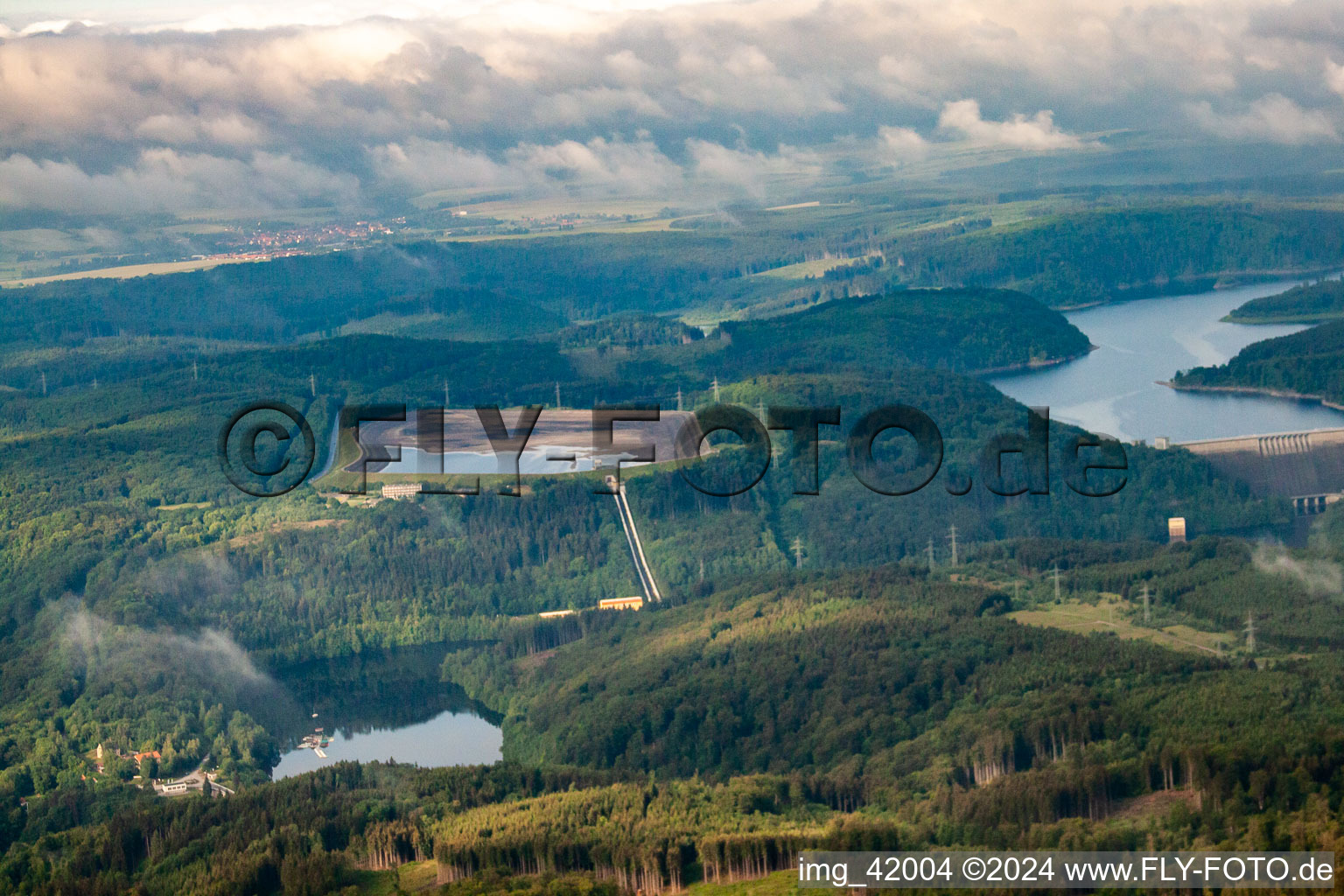 Rappbode pumped storage power station in the district Wendefurth in Thale in the state Saxony-Anhalt, Germany