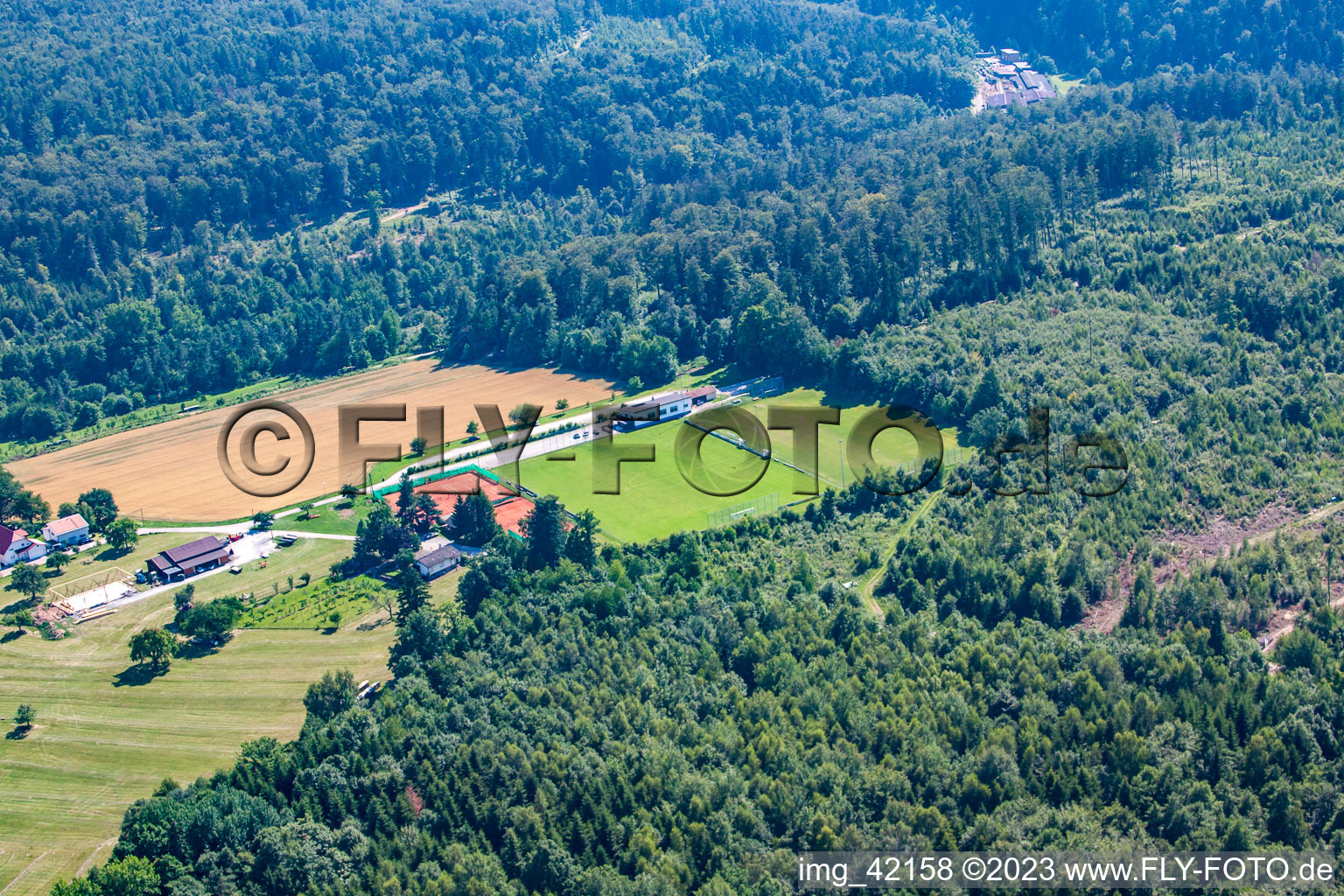 District Langenalb in Straubenhardt in the state Baden-Wuerttemberg, Germany out of the air