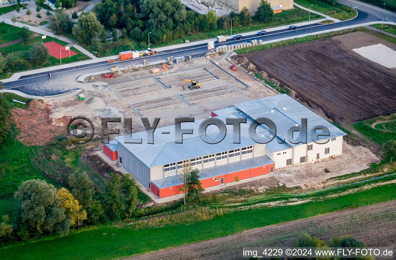 New multi-purpose hall in Kandel in the state Rhineland-Palatinate, Germany