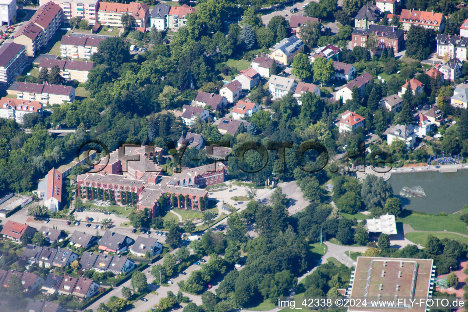 Caritas Senior Citizens Centre at Horbachpark in Ettlingen in the state Baden-Wuerttemberg, Germany