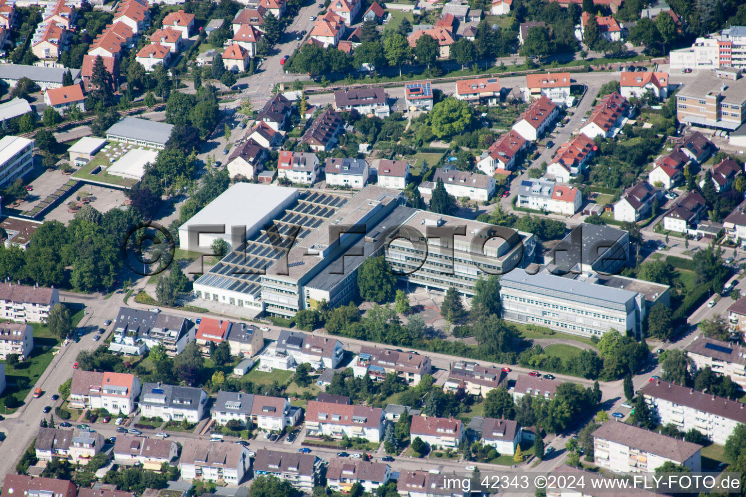 Albert Einstein School in Ettlingen in the state Baden-Wuerttemberg, Germany