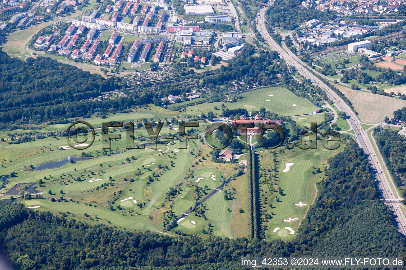 Hofgut Scheibenhardt Golf Club in Ettlingen in the state Baden-Wuerttemberg, Germany