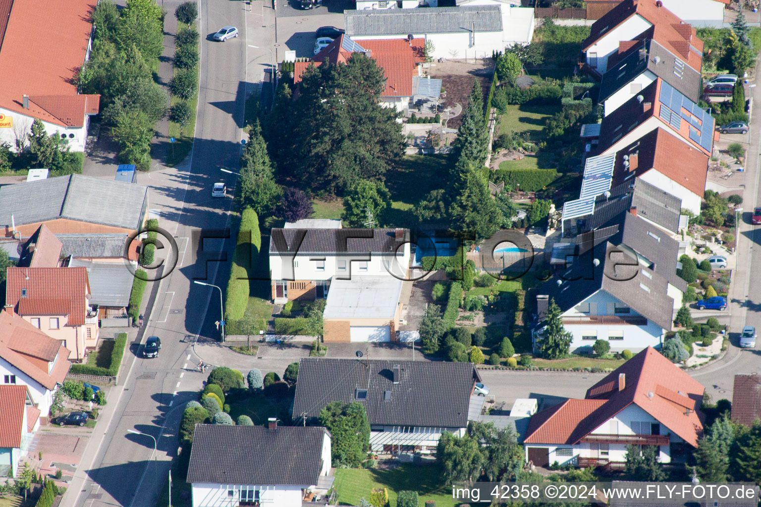 Industrial estate and company settlement Im Gereut in Hatzenbuehl in the state Rhineland-Palatinate