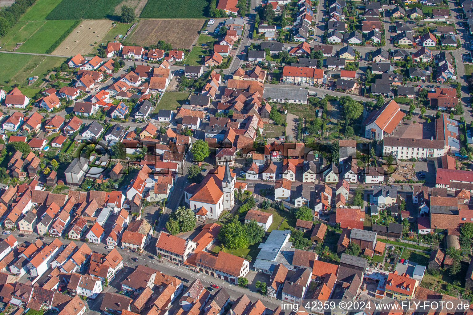 Kirchstr in Hatzenbühl in the state Rhineland-Palatinate, Germany