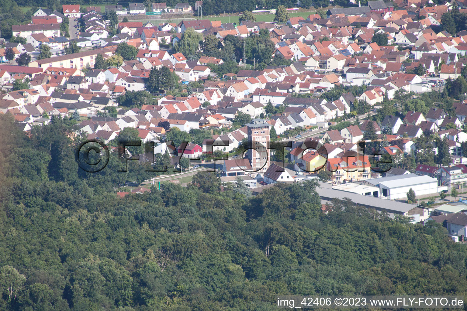 Ludovici skyscraper in Jockgrim in the state Rhineland-Palatinate, Germany