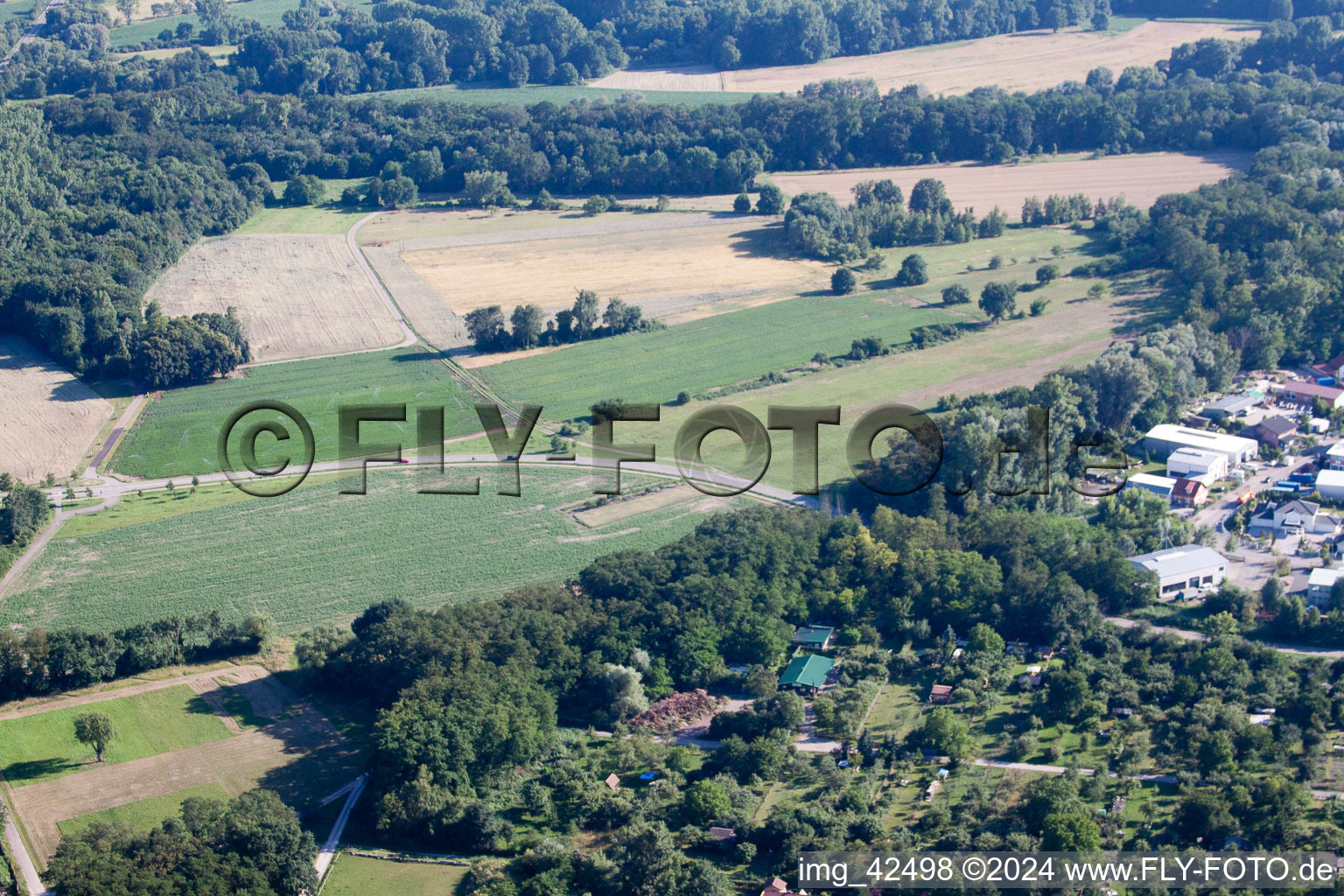 Clay pit in Jockgrim in the state Rhineland-Palatinate, Germany