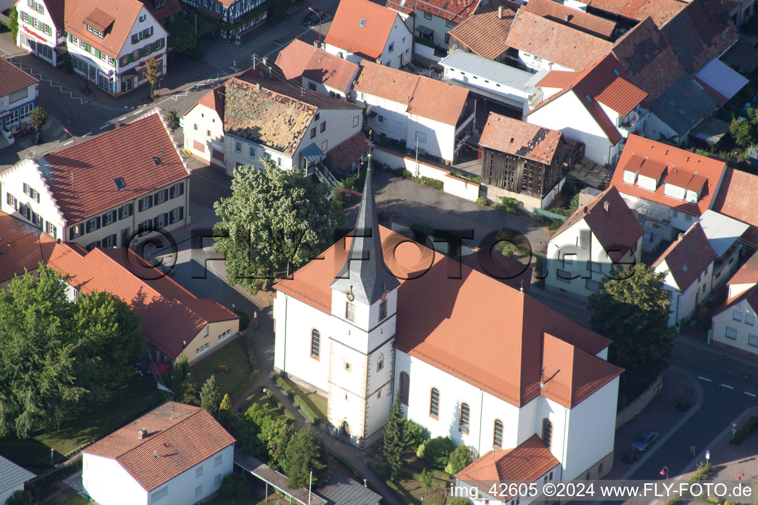 Drone image of Hatzenbühl in the state Rhineland-Palatinate, Germany