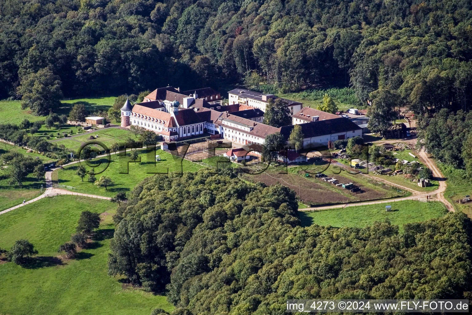 Building complex of the former monastery and today Liebfrauenkloster in Bad Bergzabern in the state Rhineland-Palatinate