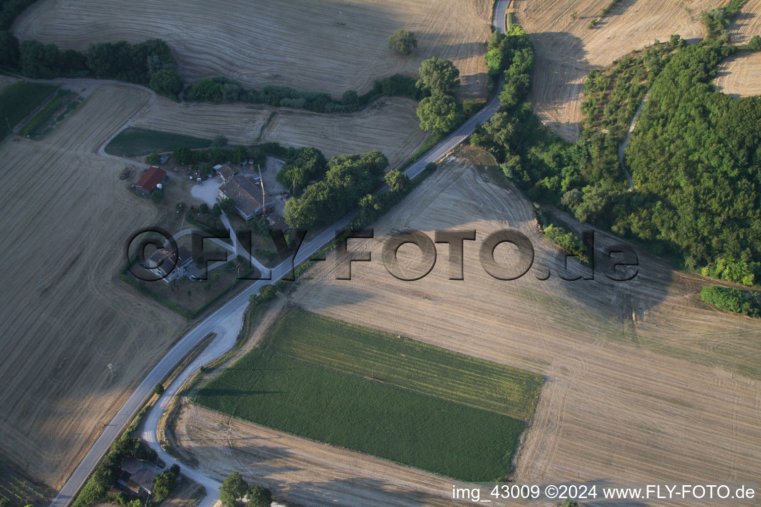 San Martino dei Muri in the state The Marches, Italy out of the air