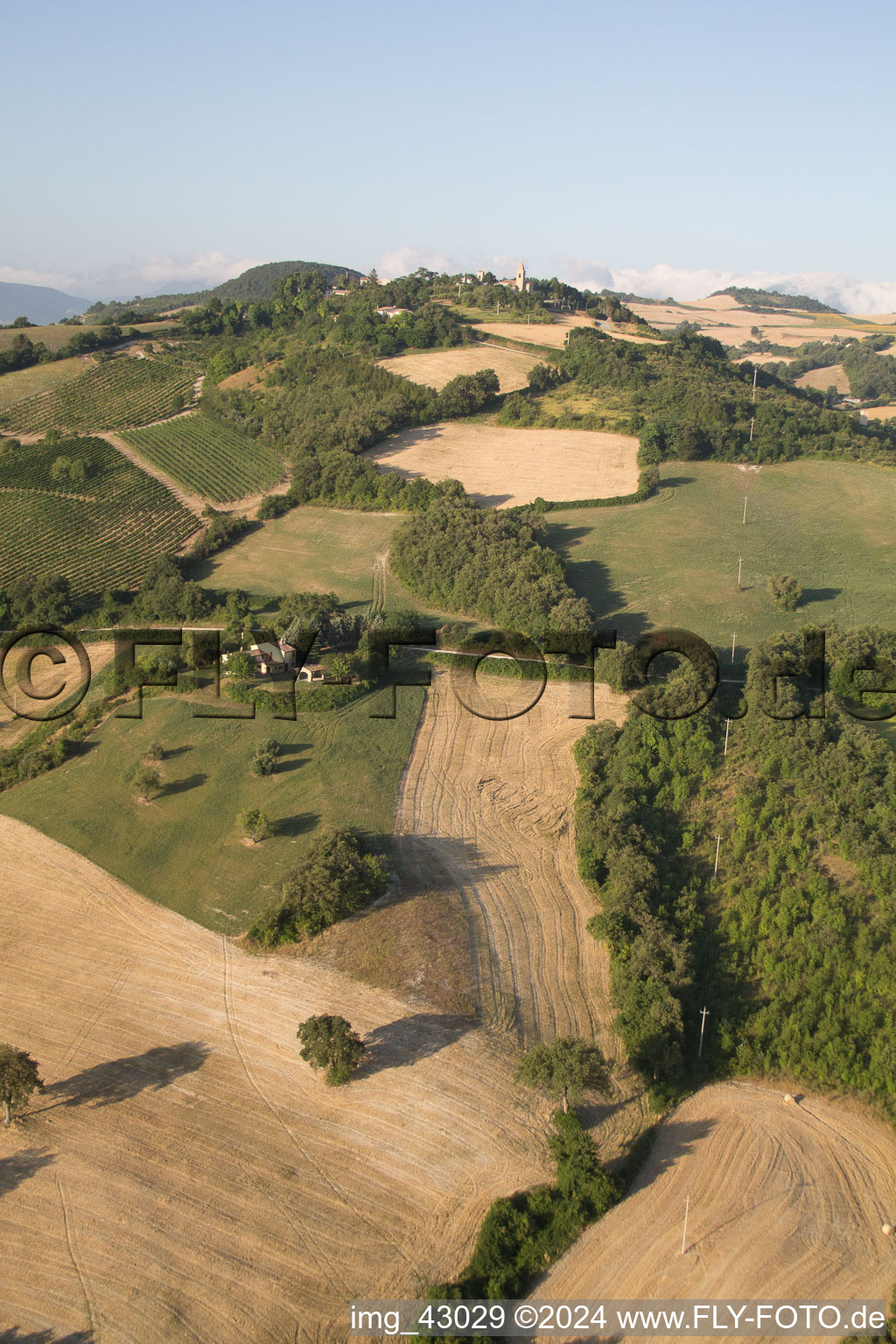 Drone image of Isola di Fano in the state The Marches, Italy