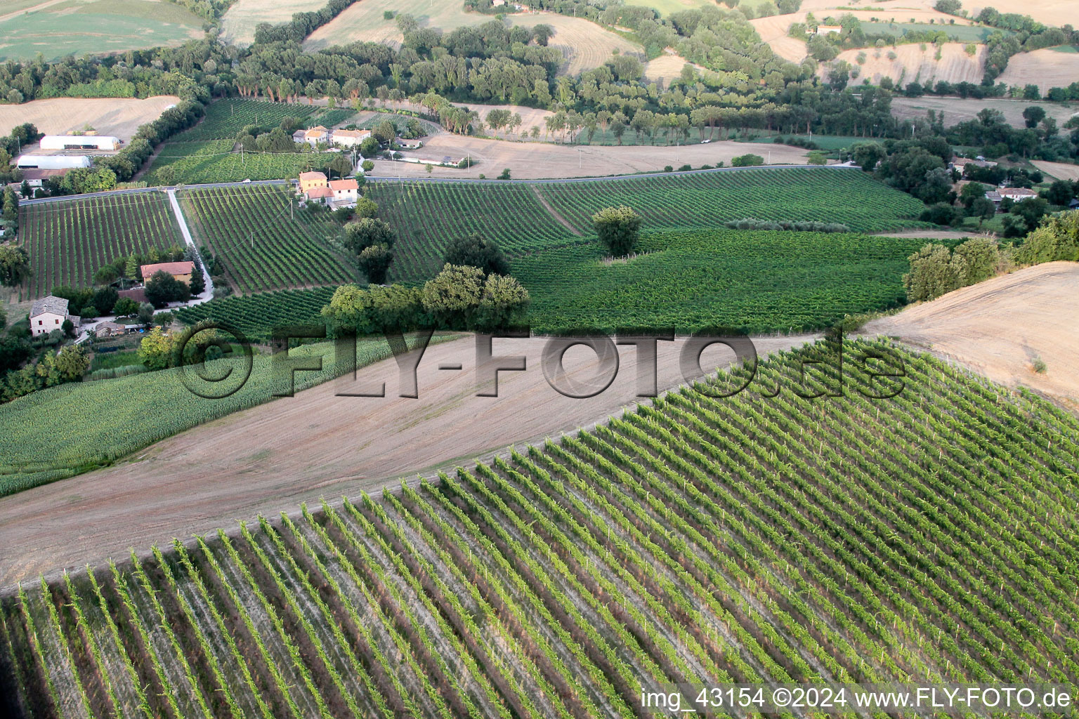 Santa Maria della Valle in the state The Marches, Italy out of the air