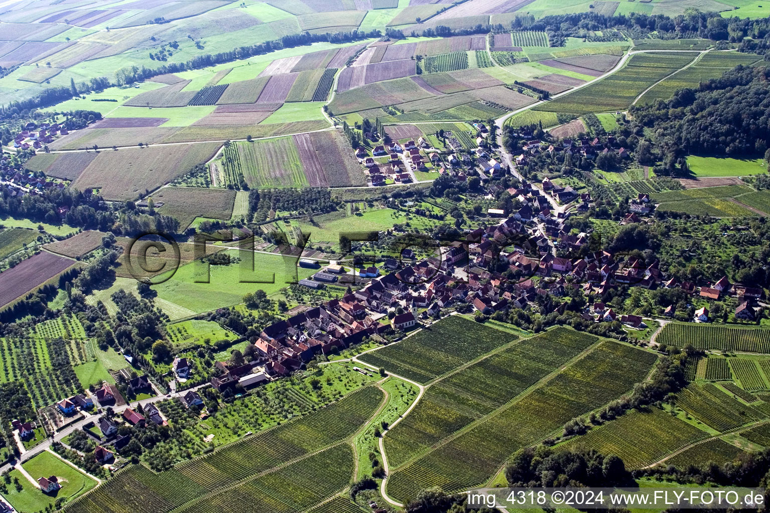 Near Wissembourg in Rott in the state Bas-Rhin, France