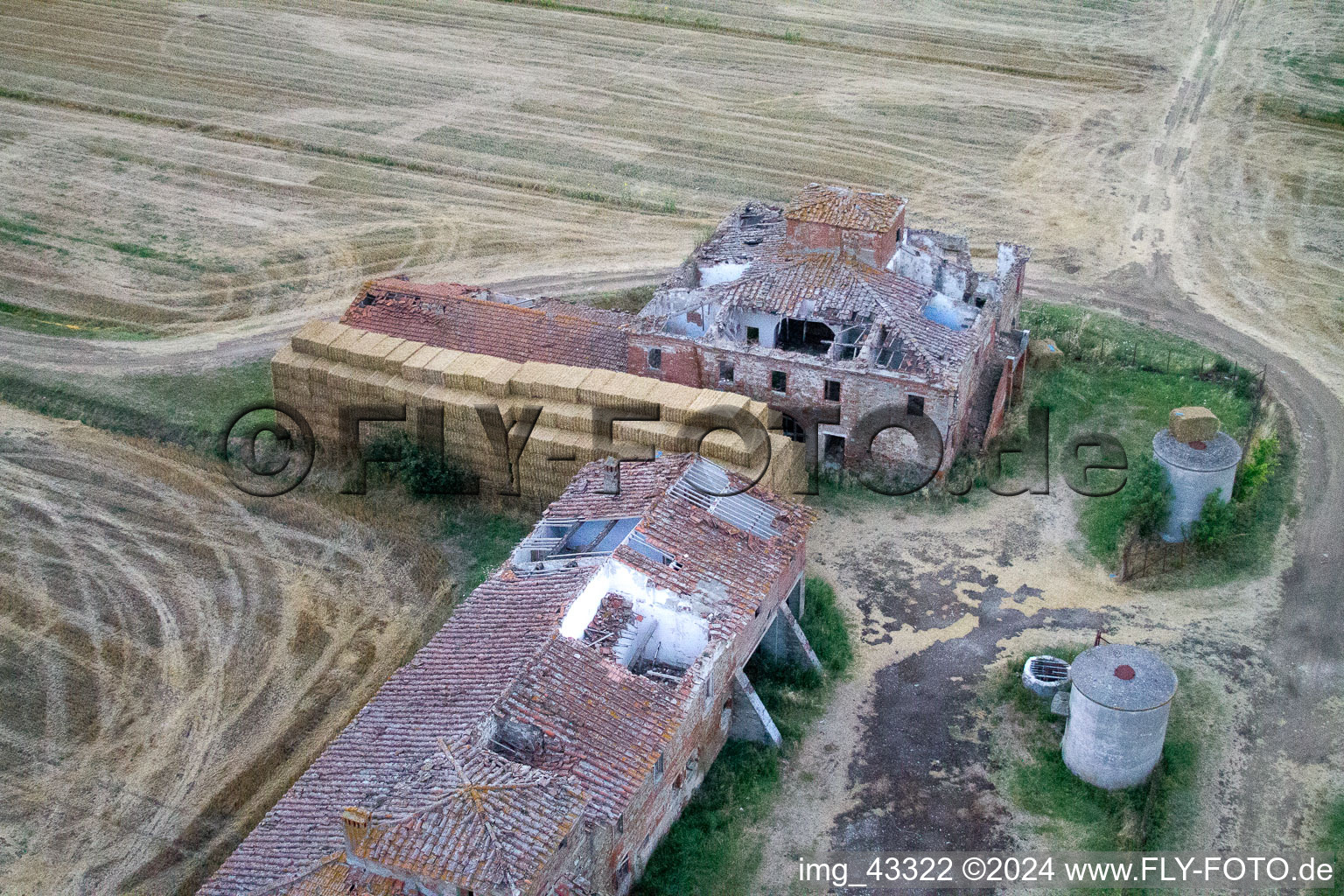 Castroncello in the state Tuscany, Italy from above