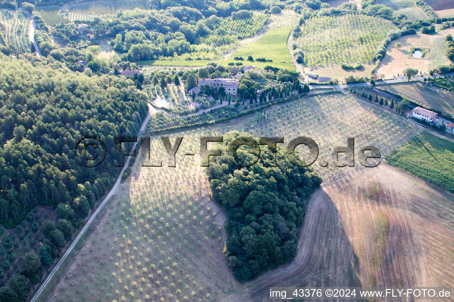 Montepulciano in the state Siena, Italy out of the air