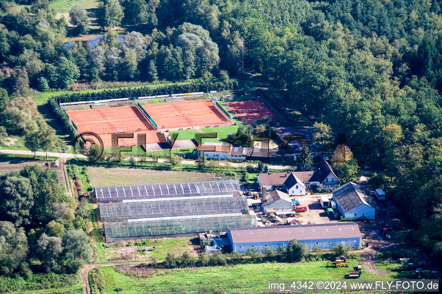 Drone image of Steinfeld in the state Rhineland-Palatinate, Germany